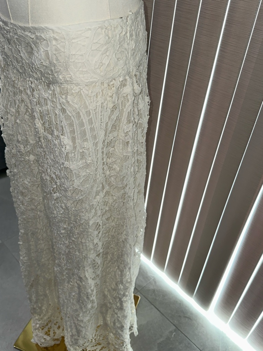 Free People Ivory Crochet Maxi Skirt - Picture 4 of 9